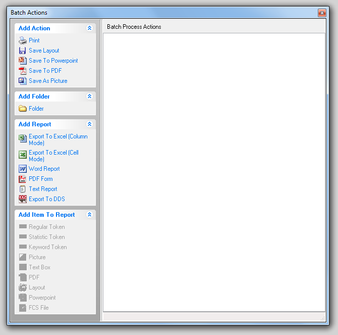 图19.6  Batch Actions Window (批操作窗口)